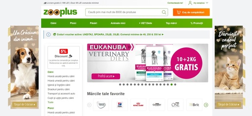 Zooplus, printre cei mai mari retaileri europeni de hrană și accesorii pentru animale, prezent și în România, cumpărat cu 3,7 miliarde euro