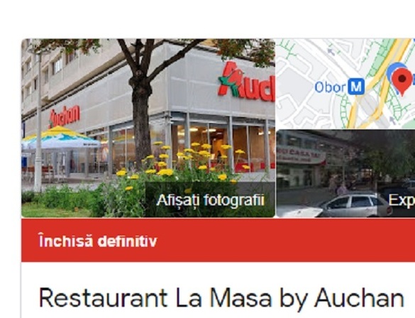 FOTO Auchan cedează după doar un an restaurantul de la Bucur Obor, zonă din care a plecat și McDonald's