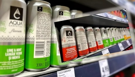 AQUA Carpatica Flavours, primul produs din România care se lansează cu spatelele produsului (contraeticheta)