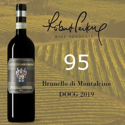 Vinul zilei: un Sangiovese cotat cu 95 puncte Robert Parker și 94 puncte James Suckling, un vin roșu cu arome florale și fructate, la care se adaugă note minerale frumos conturate