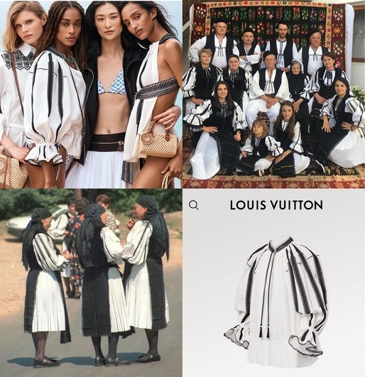 Louis Vuitton, retragere cu scuze după ce a fost acuzată că ar fi copiat ia românească. Bluza era vândută cu mii de euro