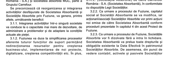 DOCUMENT Carrefour declanșează în România o operațiune majoră de fuziune