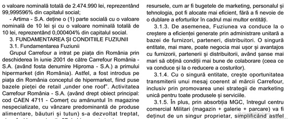 DOCUMENT Carrefour declanșează în România o operațiune majoră de fuziune