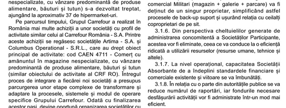 DOCUMENT Carrefour declanșează în România o operațiune majoră de fuziune