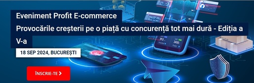 Conferința Profit E-commerce - Ediția a V-a: Cum îți faci strategia de pricing a produsului, Finanțările disponibile pentru adaptarea vânzărilor la mediul digital, Cum poți ieși din piața locală pentru a te impune în alte țări, 