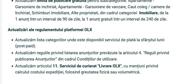 FOTO OLX schimbă din nou regulile