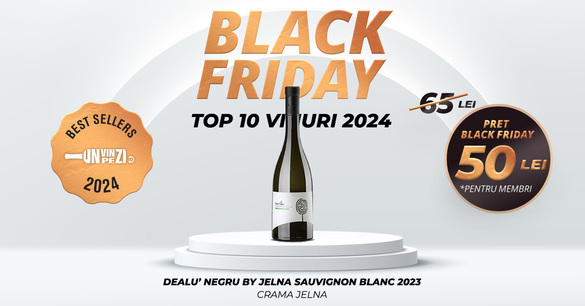 Cele mai vândute 10 vinuri în 2024, acum la Black Friday pe Unvinpezi.ro
