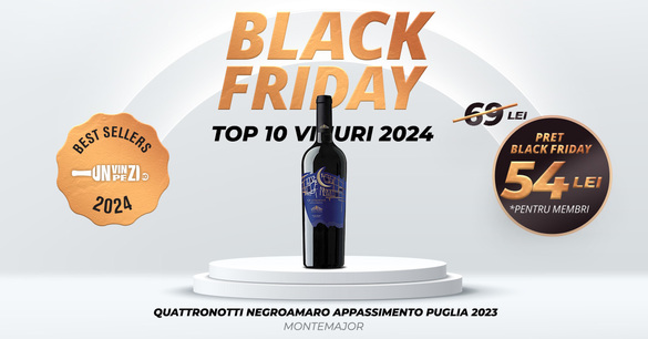 Cele mai vândute 10 vinuri în 2024, acum la Black Friday pe Unvinpezi.ro