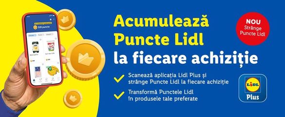 FOTO Lidl lansează în România un nou serviciu cu discounturi în magazine pe baza cumpărăturilor