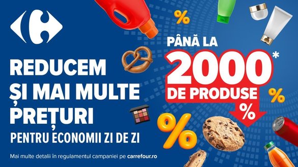 FOTO Carrefour lansează în România al doilea val de reduceri