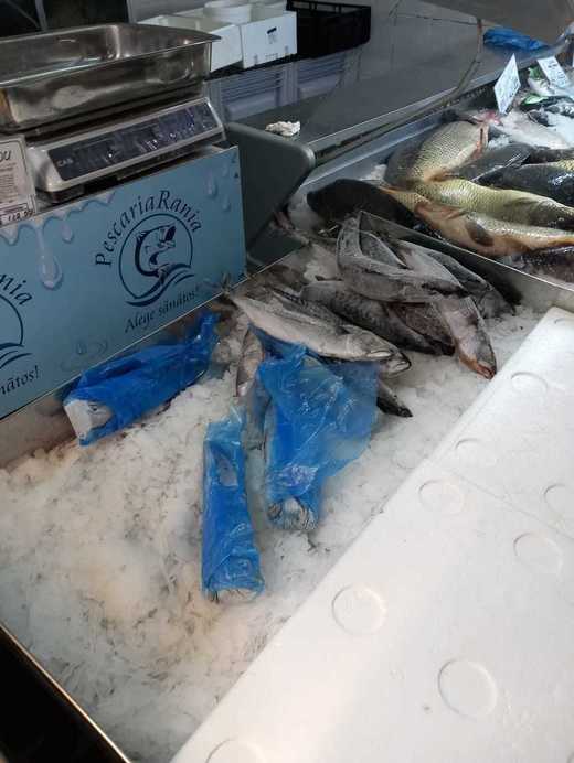 FOTO Piedone a intrat în control printre vânzătorii de pește
