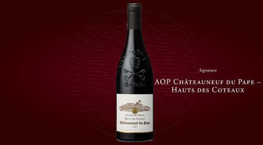 Vinul zilei: un Châteauneuf-du-Pape cotat cu 93 puncte Robert Parker, un vin remarcabil, cu arome de condimente, vanilie, lemn dulce, fructe coapte și piper. Potrivit alături de vită bourguignon, vânat cu sos de merișoare sau brânzeturi rafinate