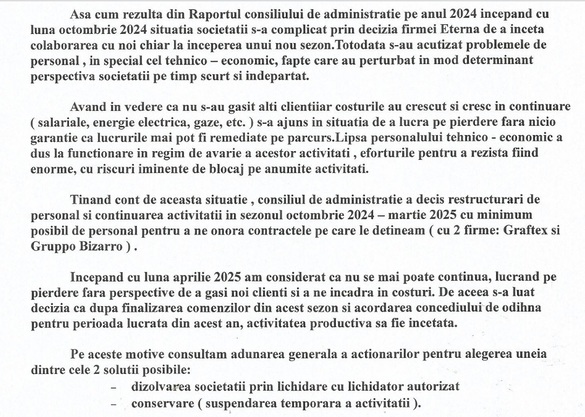 DOCUMENT SURPRIZĂ Fabrică de tradiție a României dispare. Furnizor pentru Guy Laroche, Pierre Cardin, Bigotti are acum ofertă de cumpărare la...sub 1 euro