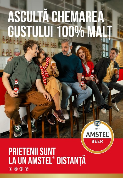 Heist Industries semnează campania de lansare a berii Amstel din portofoliul HEINEKEN România