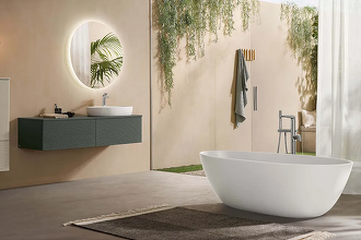 Descoperă conceptul de baie organică. Design inspirat din natură care nu se demodează niciodată