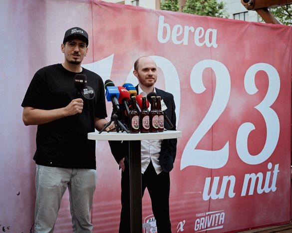 VIDEO&FOTO Nepotul lui Mircea Lucescu lansează o bere surpriză după ce a reînviat brandul Grivița