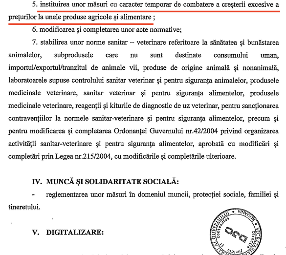 ULTIMA ORĂ DOCUMENT O nouă prelungire a limitării adaosului comercial la alimentele de bază, pe masa Guvernului