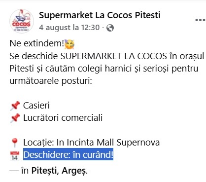 La Cocoș deschide un nou magazin: De la avion de linie la navetă spațială!