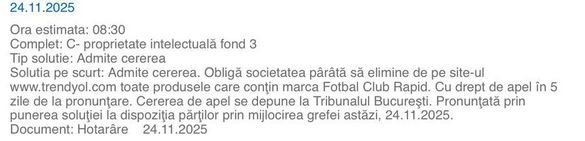 Trendyol a pierdut în România procesul cu Rapid. Reacția companiei FOTO