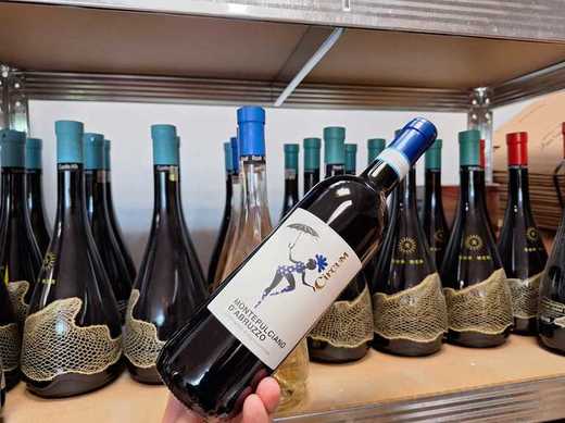 Vinul zilei: un Montepulciano echilibrat și savuros, cu note de prune ușor necoapte, cireșe și tente de cacao, vanilie, piper și aromatice