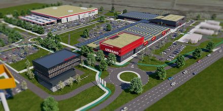 FOTO Este pregătită deschiderea celui mai mare parc comercial din Transilvania 