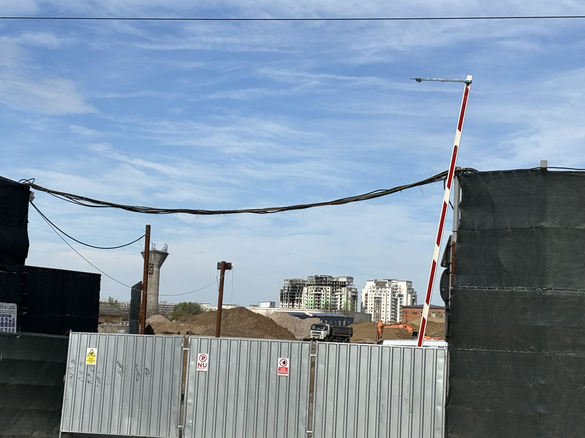Imaginea actuală a șantierului. Foto Profit.ro. Autor Ovidiu Bărbulescu