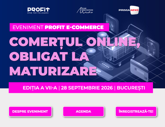 ASTĂZI ANAF deschide Conferința Profit E-commerce - Ediția a VII-a, cu cei mai importanți jucători din domeniu