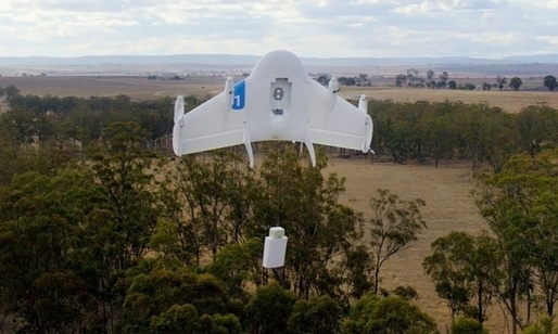 Google vrea să lanseze un serviciu de livrări cu drone în 2017