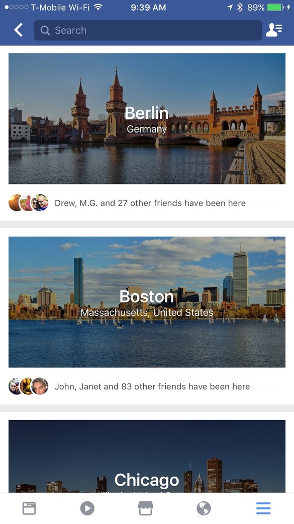 Facebook lansează City Guides, un ghid turistic bazat pe datele colectate de la proprii utilizatori