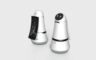 LG a lansat doi roboți care vor ajuta pasagerii și vor face curățenie pe aeroporturi