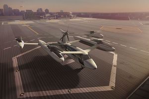 Uber a prezentat un nou prototip de taxi aerian