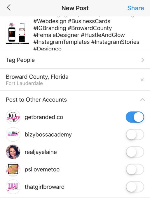 FOTO Instagram permite postarea conținutului pe mai multe conturi