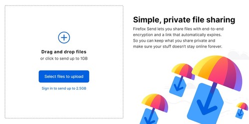 Mozilla lansează un serviciu securizat de file sharing