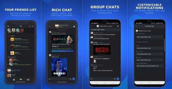 FOTO Valve lansează Steam Chat pentru smartphone-uri