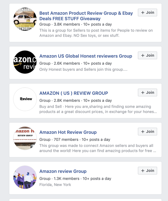 Zeci de grupuri de Facebook sunt folosite pentru vânzarea de recenzii false