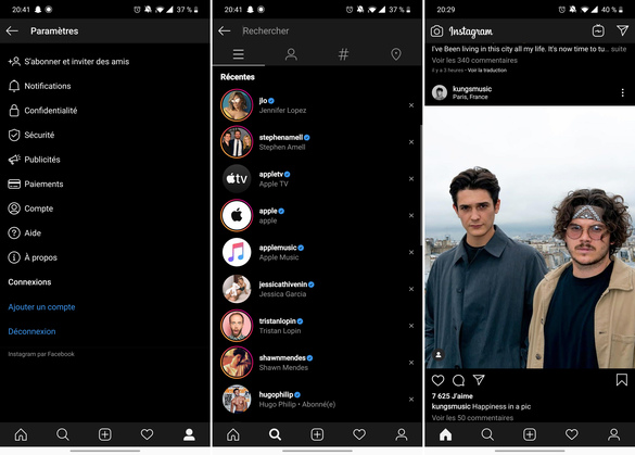 FOTO Gmail și Instagram vor avea “Dark Mode”
