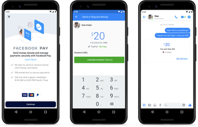 Facebook lansează Facebook Pay, un sistem de plăți pentru aplicațiile companiei
