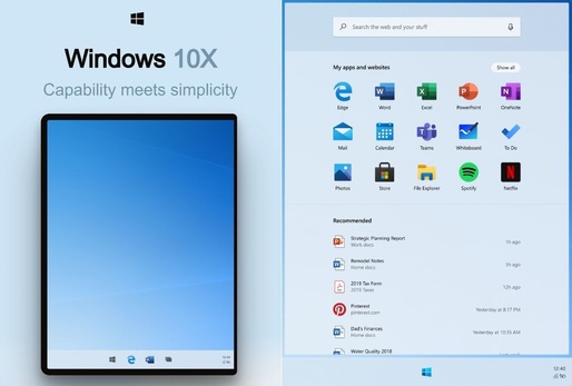 Windows 10X va funcționa pe laptopurile obișnuite