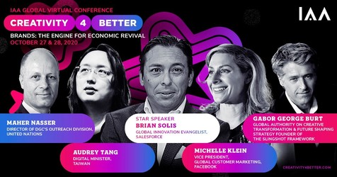 Lumea are nevoie de CREATIVITATE mai mult ca oricând! Conferința Globală IAA #Creativity4Better – mai globală ca niciodată!