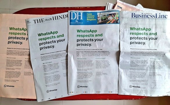 FOTO WhatsApp încearcă să oprească migrarea utilizatorilor cu reclame în ziare
