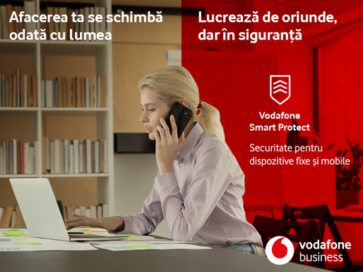 Soluția Vodafone Smart Protect contribuie la securitatea afacerilor în lumea digitală, asigurând protecția dispozitivelor fixe și mobile împotriva amenințărilor cibernetice