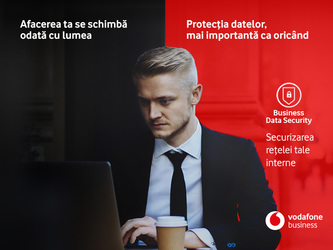 Soluția Business Data Security de la Vodafone România, bazată pe tehnologie Fortinet, îți susține afacerea în fața pericolelor digitale, asigurând protecția tuturor echipamentelor din rețeaua locală internă a companiei  