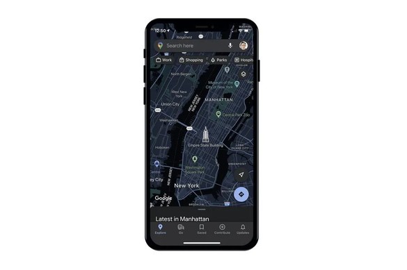 FOTO Google Maps oferă, în sfârșit, Dark Mode pe iPhone