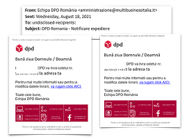 Atac de tip fishing la clienții firmei de curierat DPD România