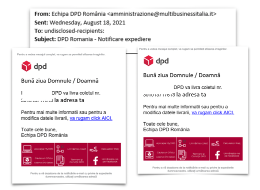 Atac de tip fishing la clienții firmei de curierat DPD România