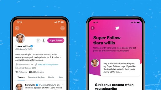 Noua funcție de monetizare a Twitter, Super Follows, are un debut dezamăgitor