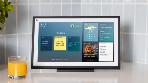 VIDEO Amazon a anunțat Echo Show 15, un ecran smart de montat pe perete