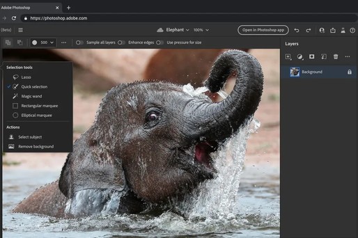 Adobe lansează Photoshop pentru web