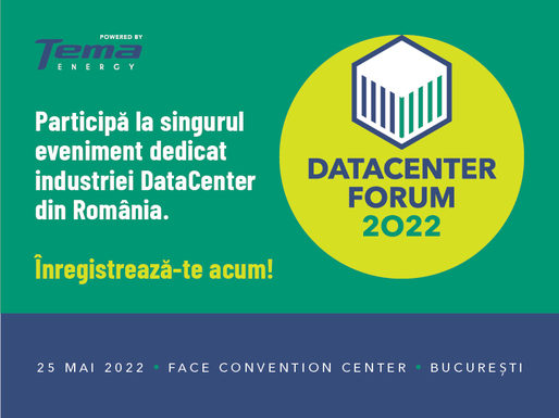 Ultimele noutăți în tehnologie și centre de date se află la DataCenter Forum. Participă la singurul eveniment de profil din România, organizat de Tema Energy, pentru o lume mai bună, o țară educată și un pas inainte către inovație