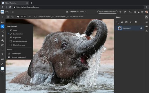 Adobe testează o versiune freemium de Photoshop